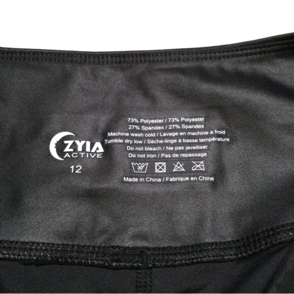 LIKE NEW Zyia Metallic Leggings size 14/16 - Picture 4 of 5